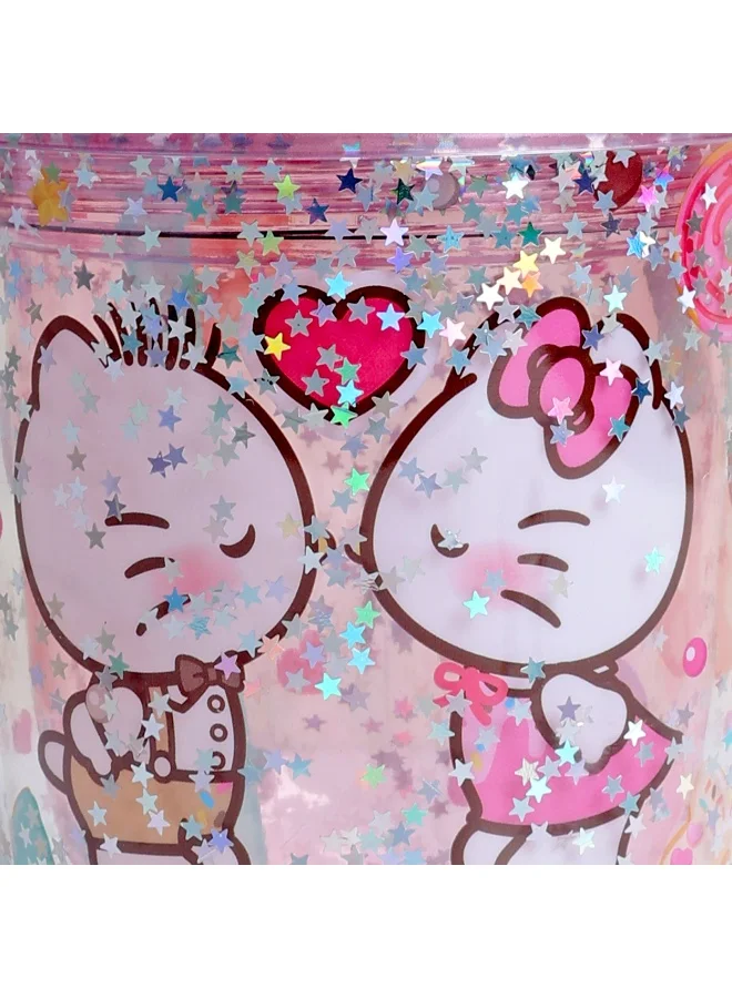 سانريو كوب هالو كيتي من سانريو مع قشة -  مل